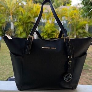 Michael Kors Black Leather Tote